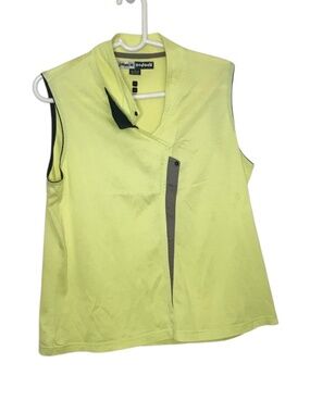 Jamie Sadock Yellow Sleeveless Golf Top Size L Athletic